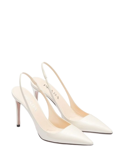 BlockCharm – Màu Trắng Gót Nhọn CG403-BK